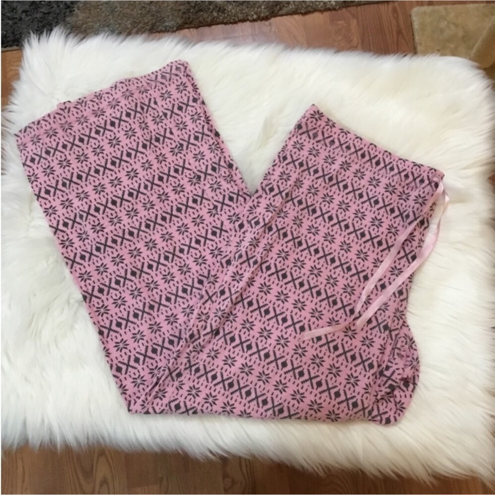 Apt 9 loungewear or sleep pant Woman’s size large pink & gray no pockets